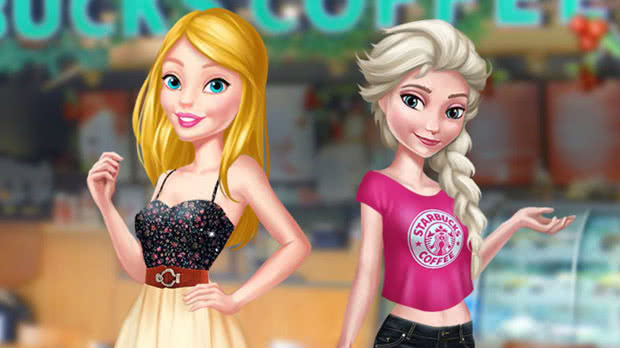 Barbie e Elsa Melhores Amigas