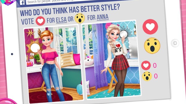 Jogo Anna vs Elsa Fashion Showdown