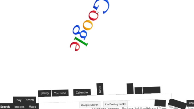 Jogo Google Gravity