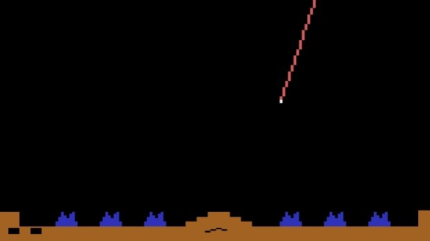 Jogo Missile Command para o Atari 2600